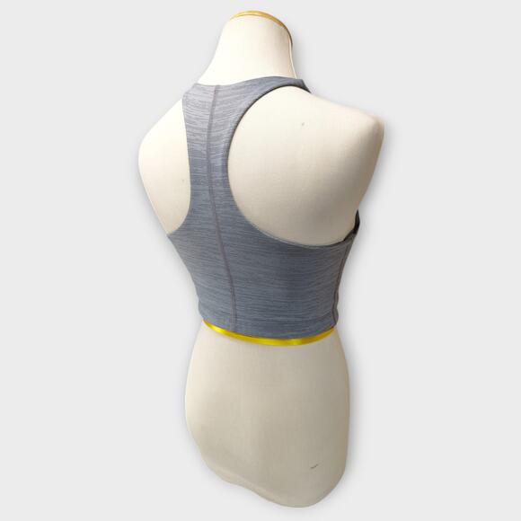 Womens Outdoor Voices Blue Gray Cropped Top Sport Bra Built In Padding - Picture 6 of 6